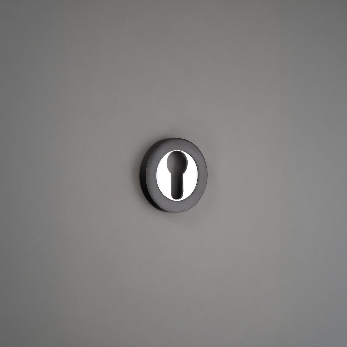 Euro Profile Escutcheon Black/Chrome