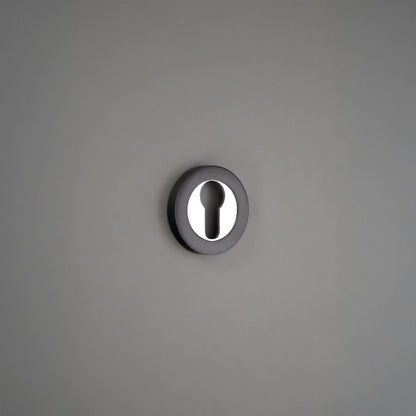 Euro Profile Escutcheon Black/Chrome