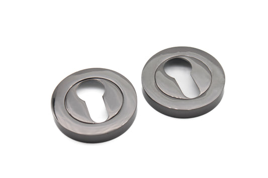 Euro Profile Escutcheon Black Nickel
