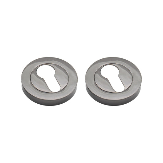 Euro Profile Escutcheon Black Nickel