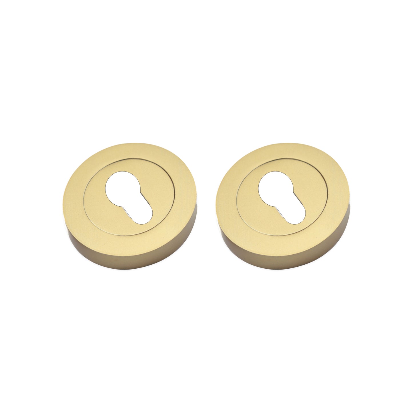 Euro Profile Escutcheon Satin Brass