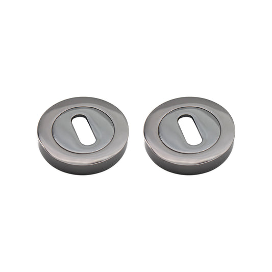 Oval Standard Escutcheon Black Nickel