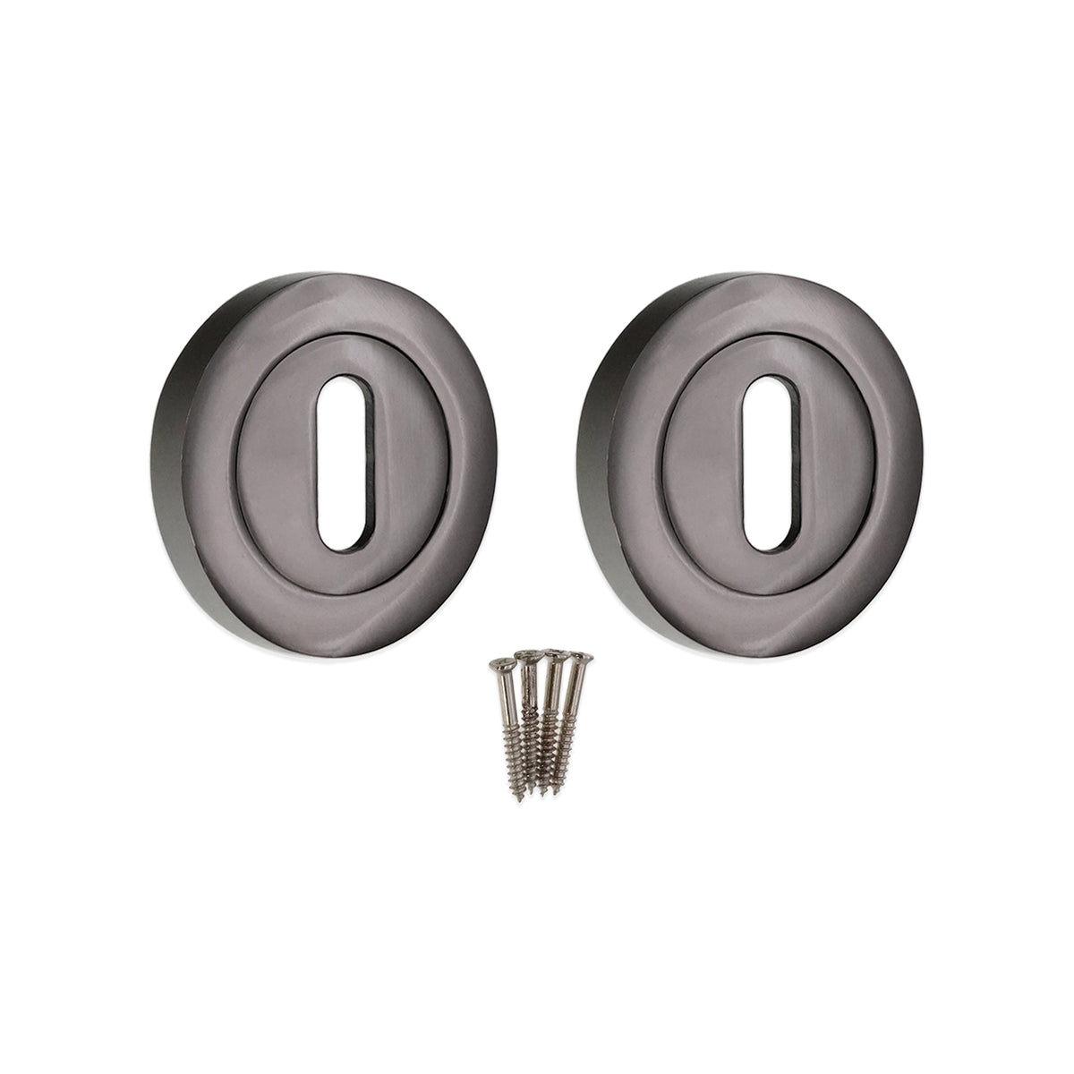 Oval Standard Escutcheon Black Nickel