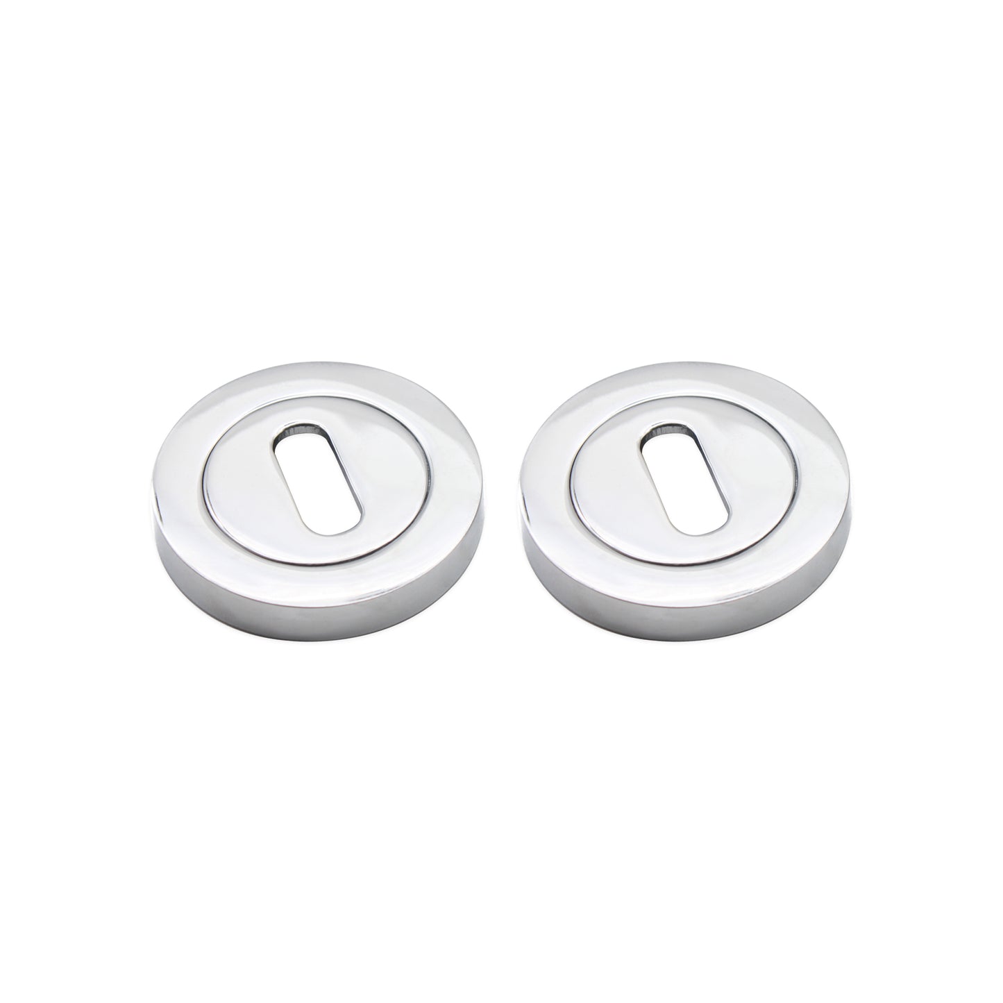 Oval Standard Escutcheon Polished Chrome