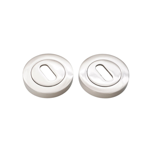 Oval Standard Escutcheon Polished Nickel