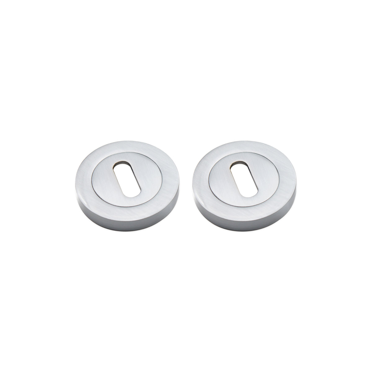 Oval Standard Escutcheon Satin Chrome