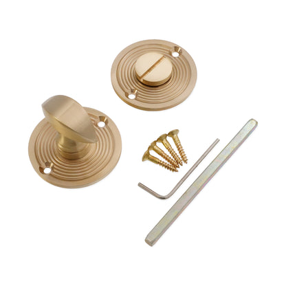 Beehive Turn & Release Satin Brass