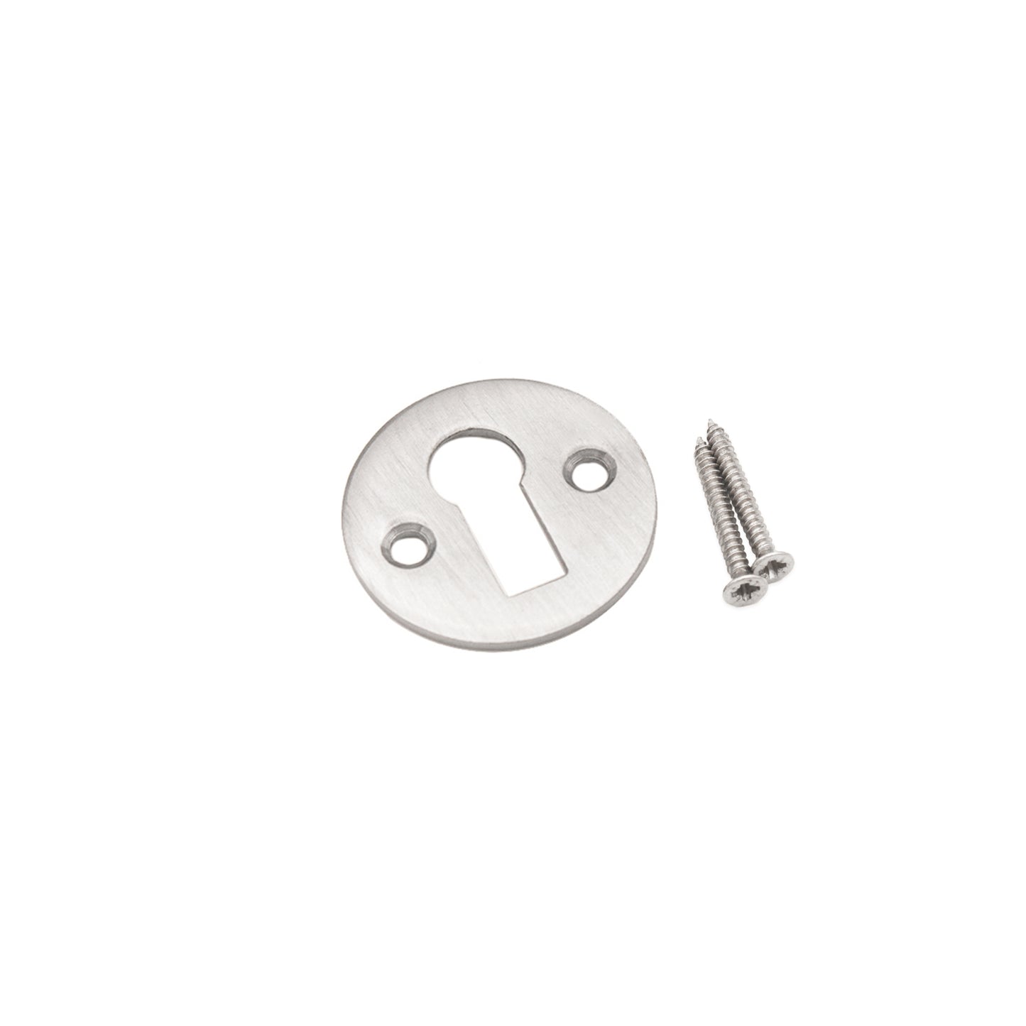 Victorian Key hole Open Satin Chrome