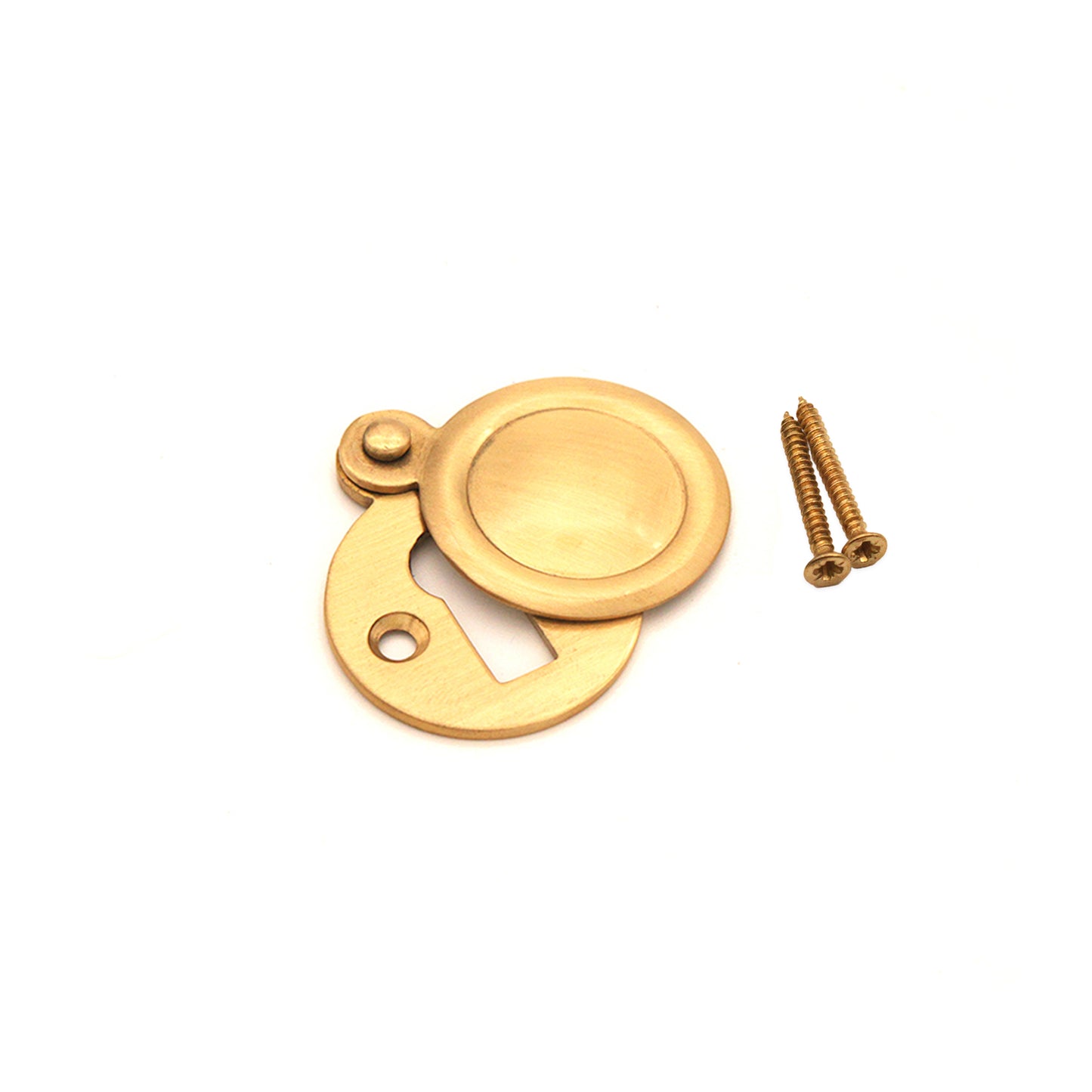Victorian Key hole Covered Satin Brass