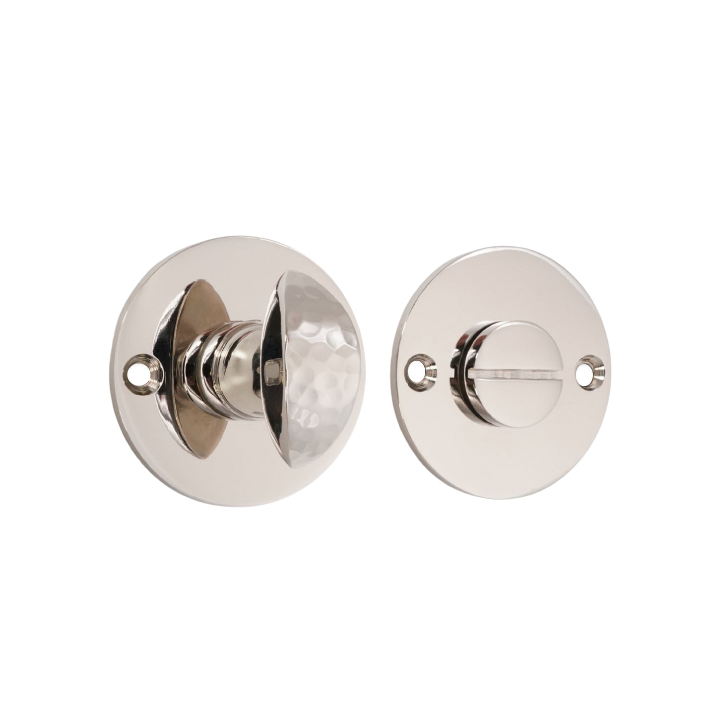 Hammered Lady Turn & Release Polished Nickel