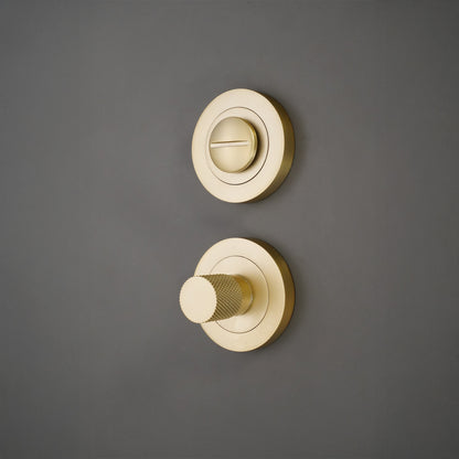 Connaught Knurled Turn & Release Satin Brass