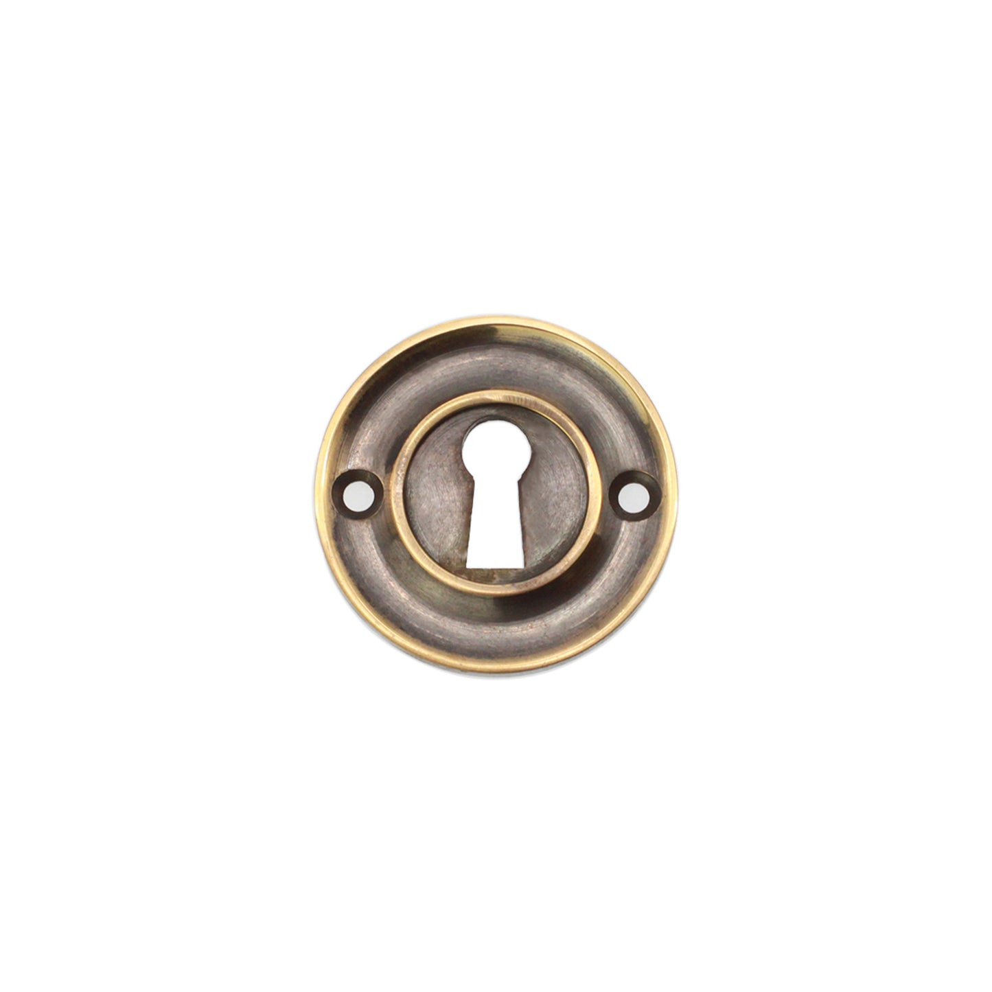 Slimline Standard Escutcheon Aged Brass