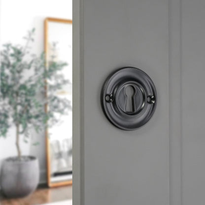 Slimline Standard Escutcheon Matt Black