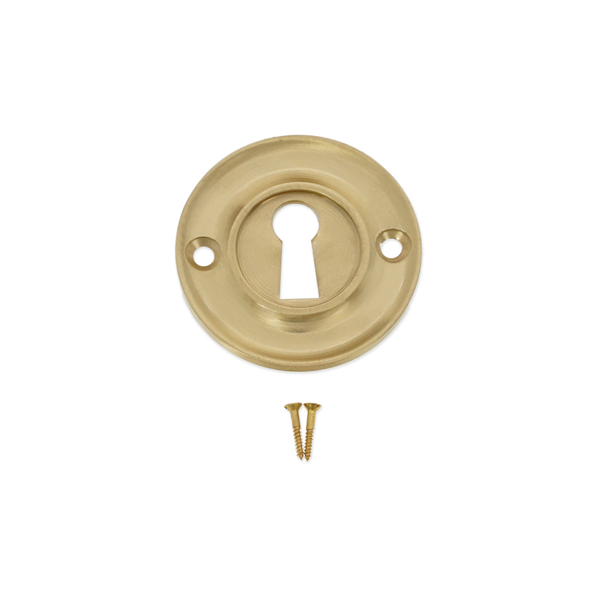 Slimline Standard Escutcheon Satin Brass