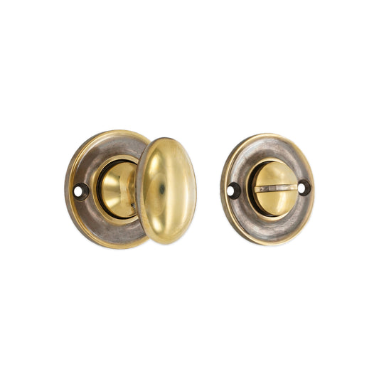 Slimline Turn & Release Aged Brass