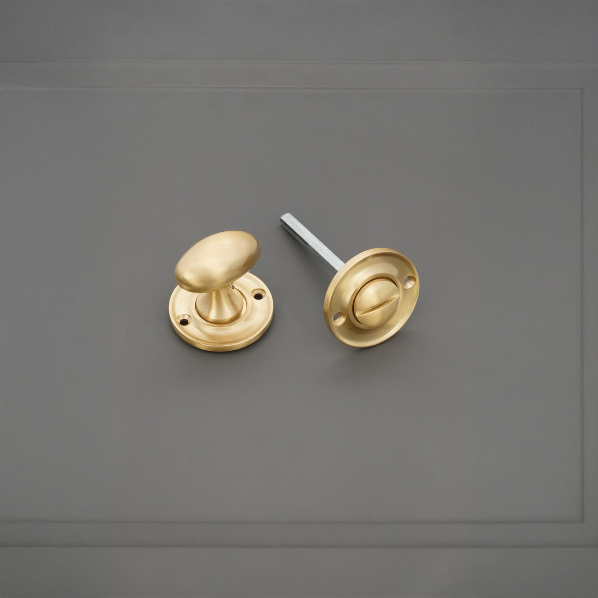 Slimline Turn & Release Satin Brass