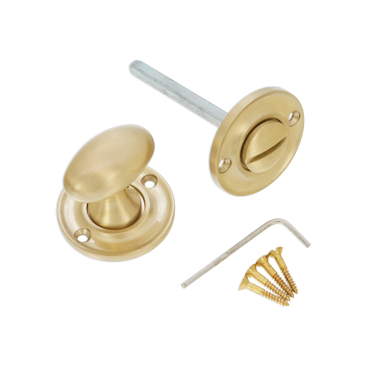 Slimline Turn & Release Satin Brass