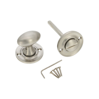 Slimline Turn & Release Satin Nickel