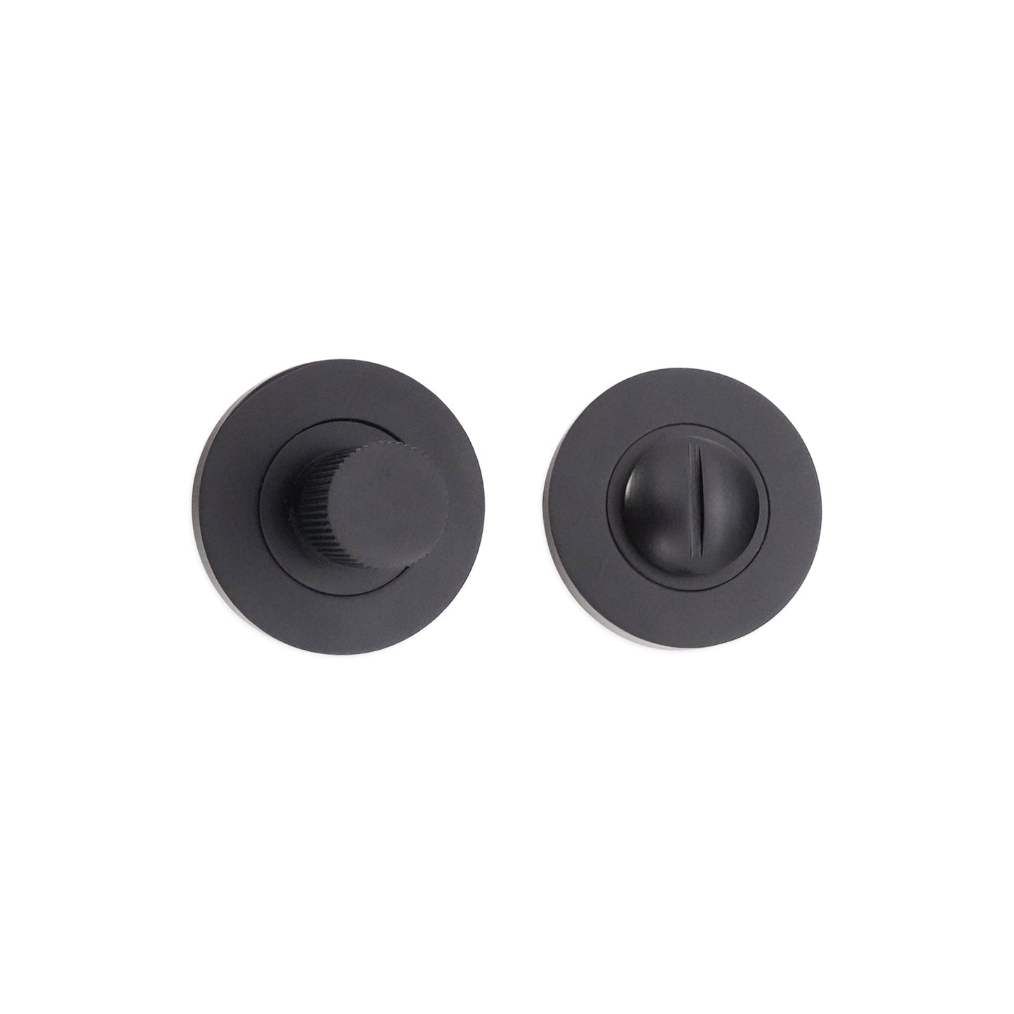 Linear Knurlmond Thumb Turn & Release Matt Black