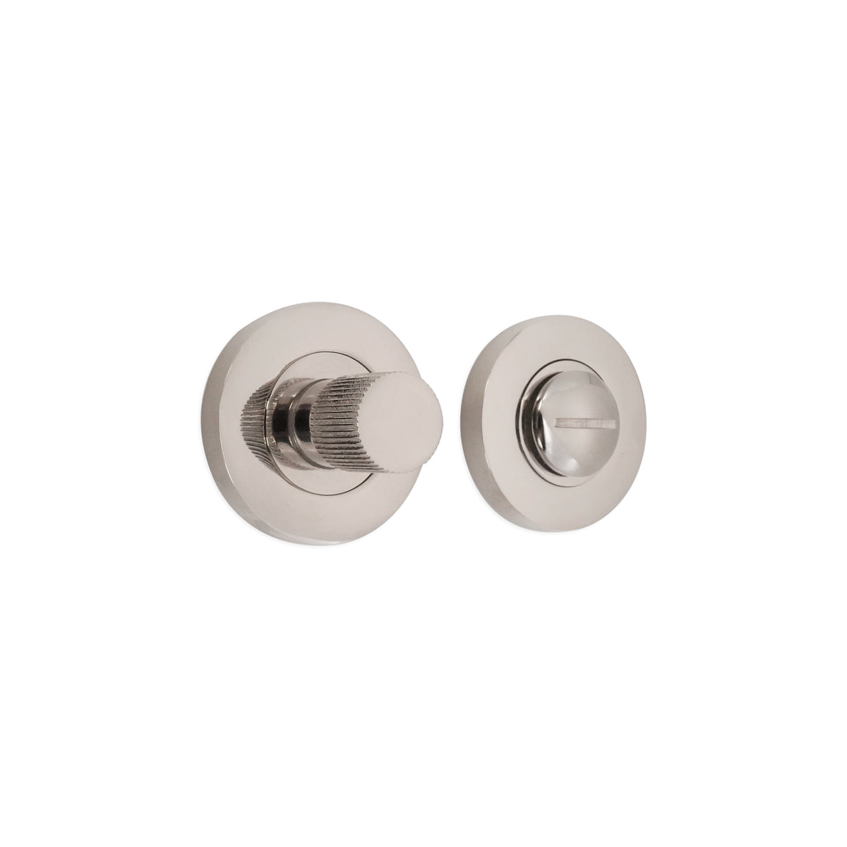 Linear Knurlmond Thumb Turn & Release Polished Nickel