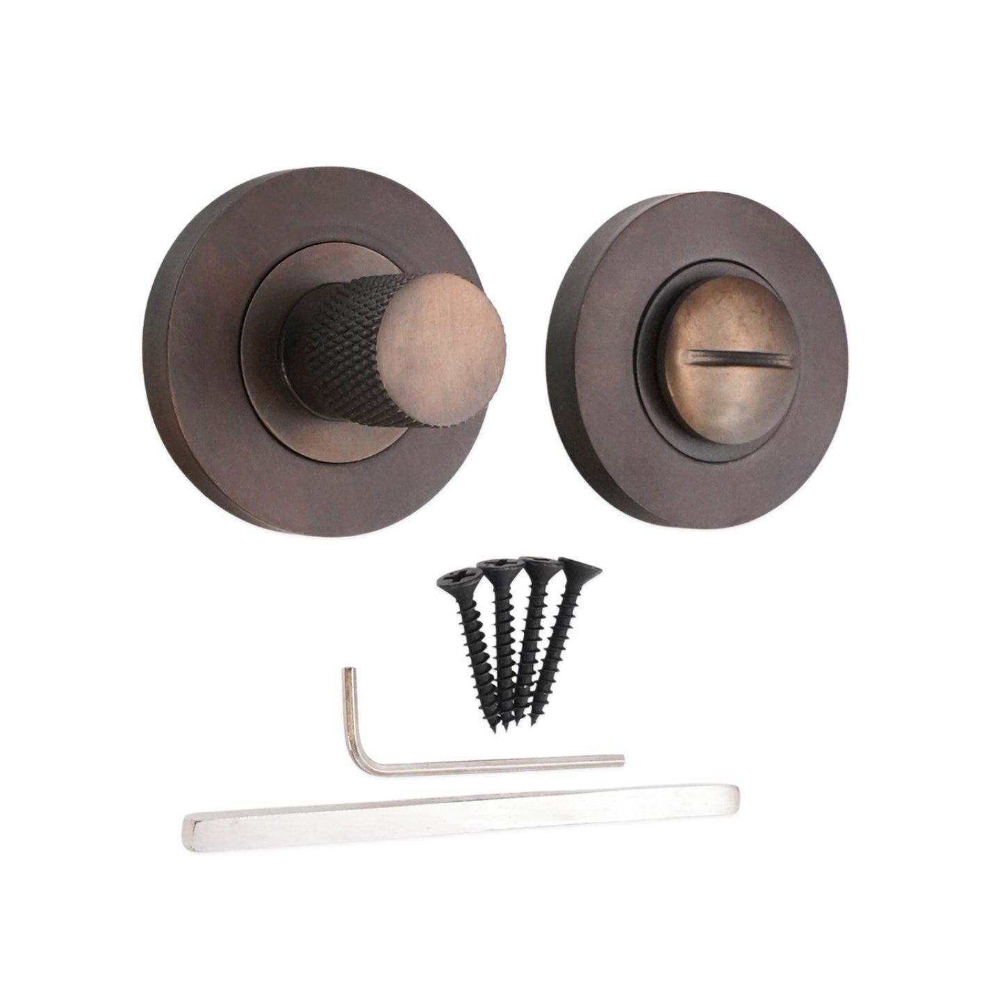Jewel Knurlmond Thumb Turn & Release Matt Antique