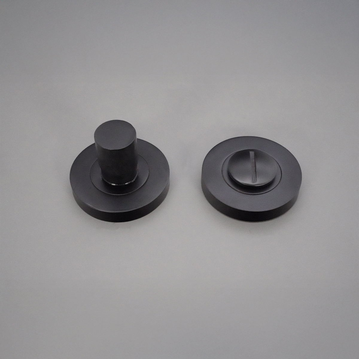 Hammered Knurlmond Thumb Turn & Release Matt Black