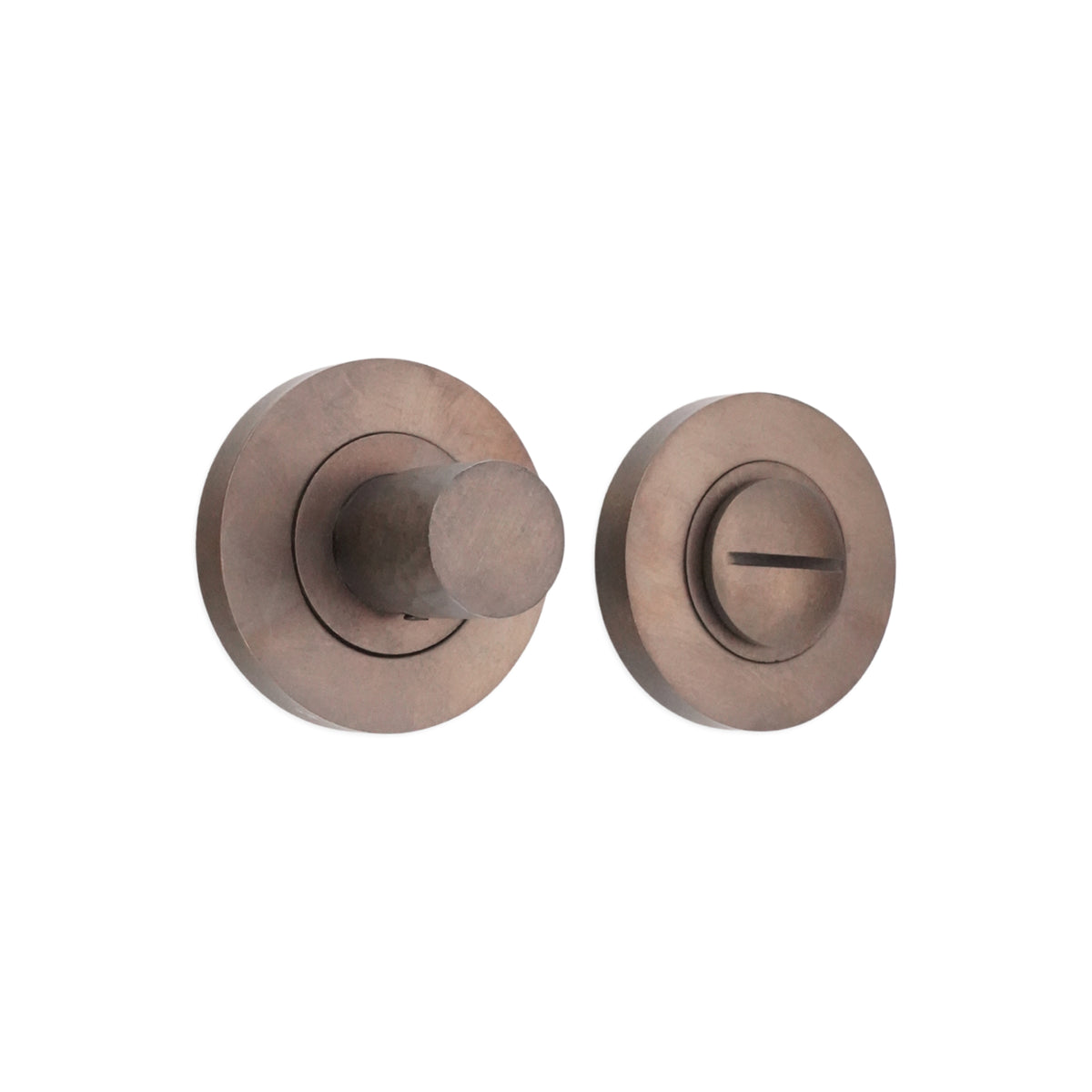 Hammered Knurlmond Thumb Turn & Release Matt Antique