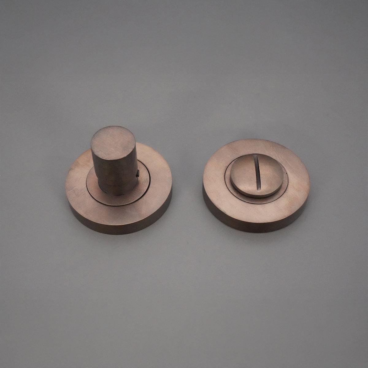 Hammered Knurlmond Thumb Turn & Release Matt Antique