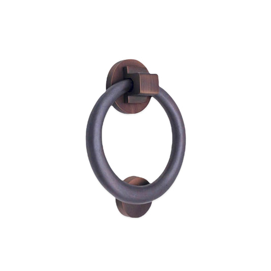 Ring Door Knocker 110mm  Aged Bronze