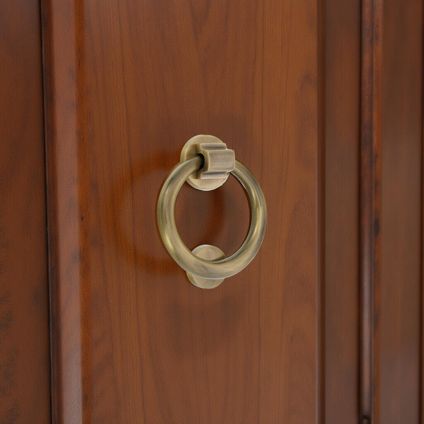 Ring Door Knocker 110mm  Antique Brass
