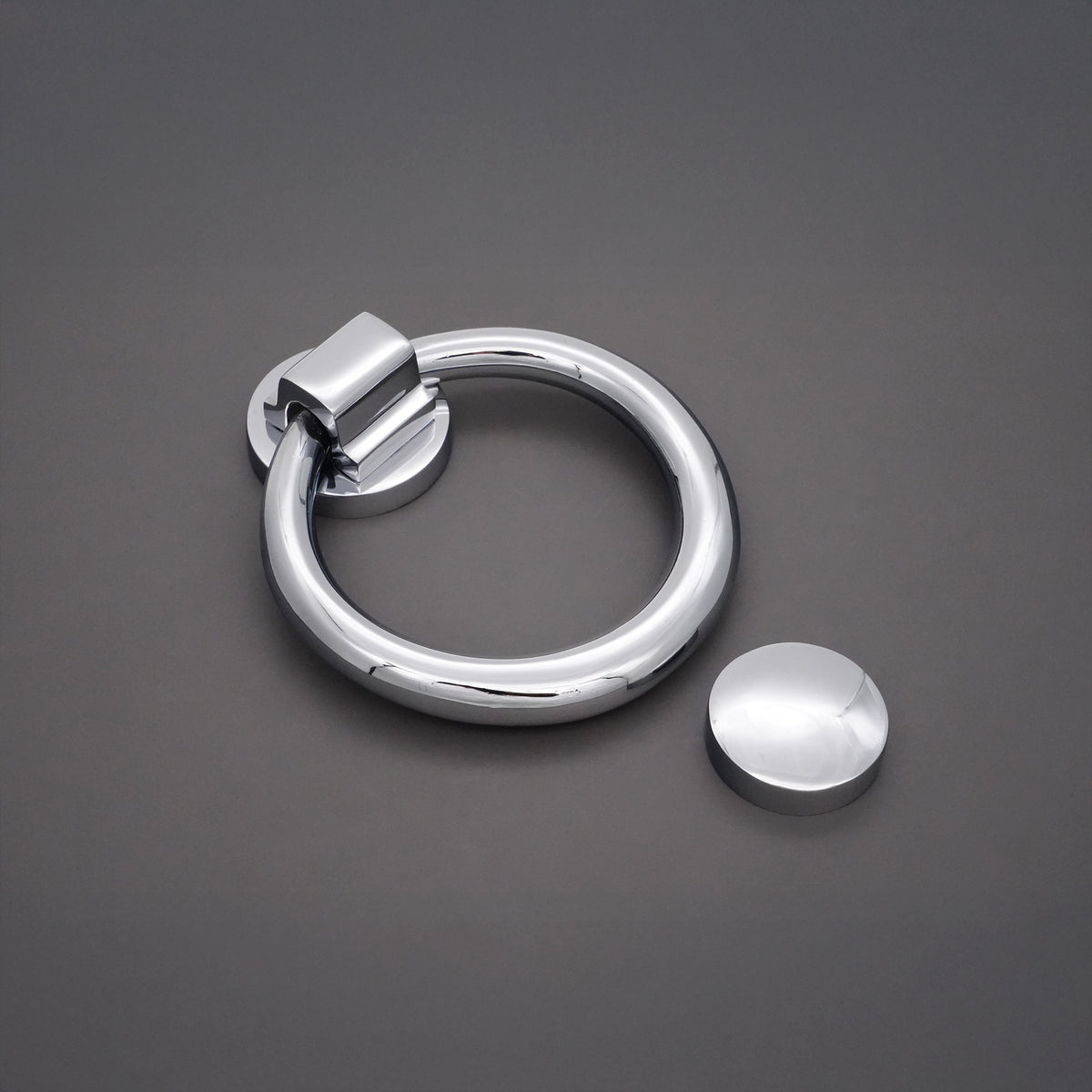 Ring Door Knocker 110mm Polished Chrome