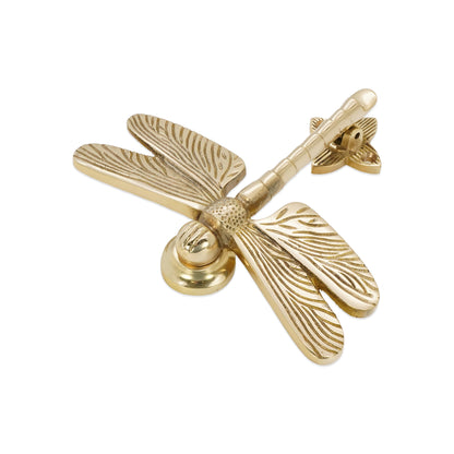 Dragonfly Door Knocker Polished Brass