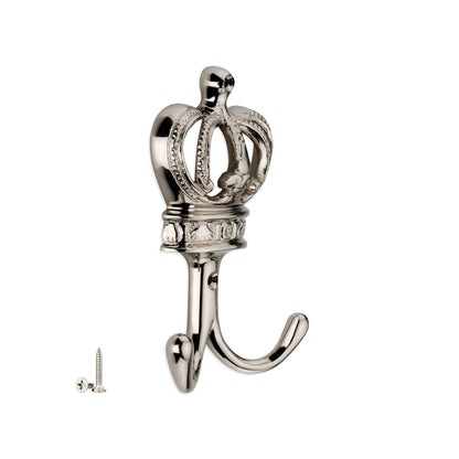 Crown Hook Polished Nickel