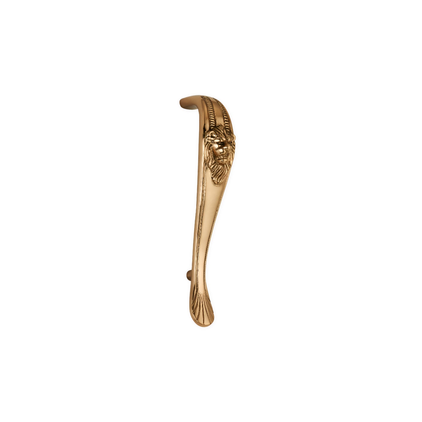 Lion Pull Handle 250mm Aged Brass