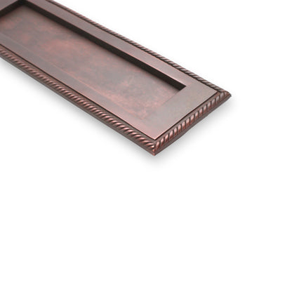 Georgian Letter Plate 250mm Aged Bronze