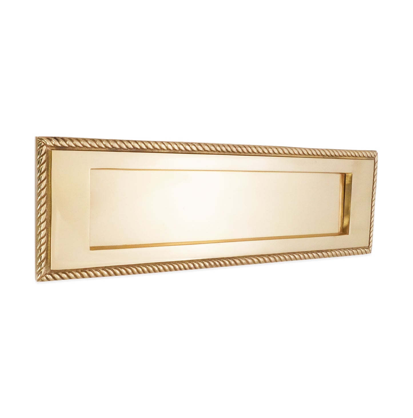 Georgian Letter Plate 250mm Polished Brass