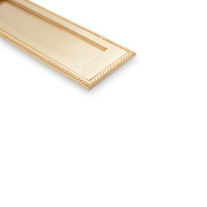 Georgian Letter Plate 250mm Polished Brass