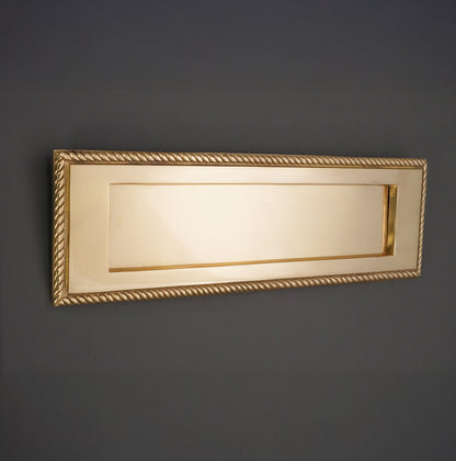 Georgian Letter Plate 250mm Polished Brass