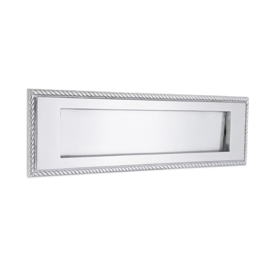 Georgian Letter Plate 250mm Satin Chrome