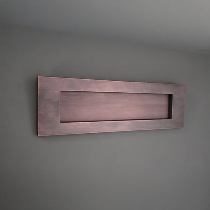 Victorian Letter Plate 250mm Aged Bronze