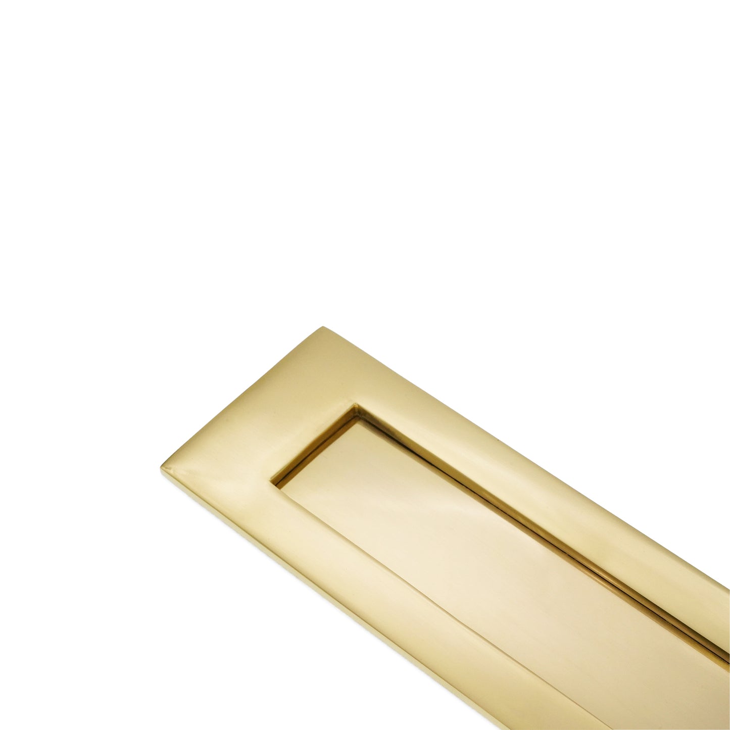 Victorian Letter Plate 250mm Polished Brass