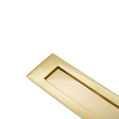 Victorian Letter Plate 250mm Polished Brass