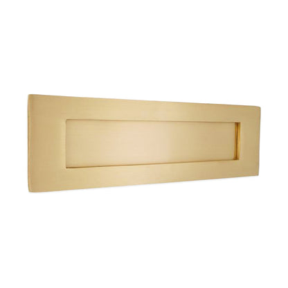 Victorian Letter Plate 250mm Satin Brass