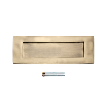 Victorian Letter Plate 300mm Antique Brass