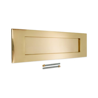 Victorian Letter Plate 300mm Polished Brass