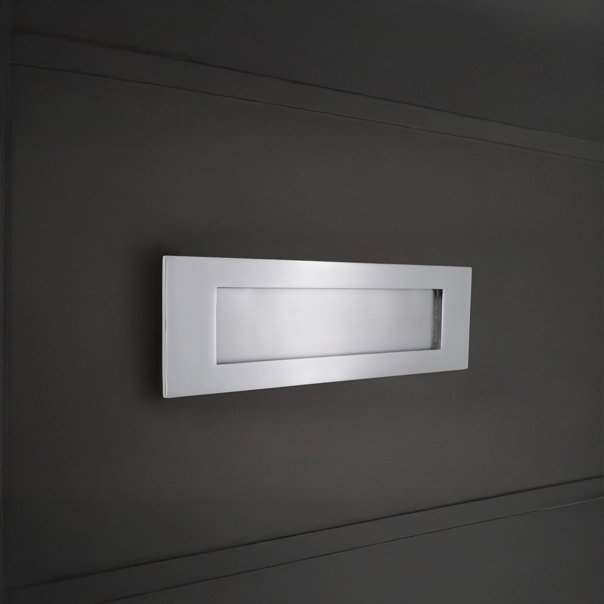 Victorian Letter Plate 300mm Satin Chrome