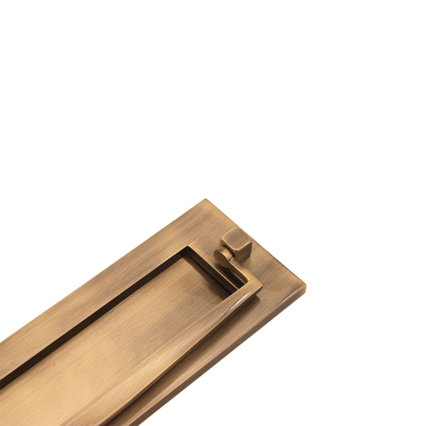 Regency Knocker Postal Plate 250mm Antique Brass