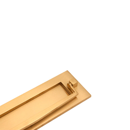 Regency Knocker Postal Plate 250mm Satin Brass