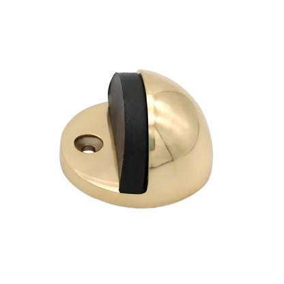 Half Moon Door Stopper Polished Brass