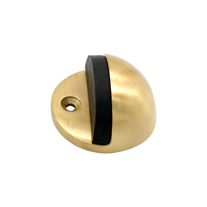 Half Moon Door Stopper Satin Brass